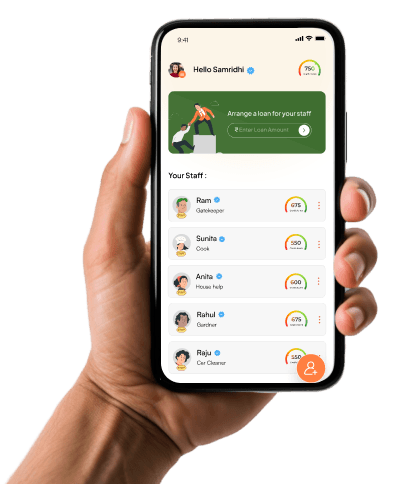 Loan journey preview on mobile